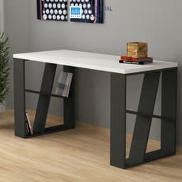 Thumbnail Bàn Làm Việc Hiện Đại SIB Decor Với Mặt Bàn Dày 25mm, 2 Chân Cách Điệu Chắc Chắn BLV51 2