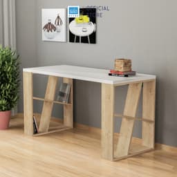Thumbnail Bàn Làm Việc Hiện Đại SIB Decor Với Mặt Bàn Dày 25mm, 2 Chân Cách Điệu Chắc Chắn BLV51 3