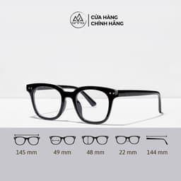 Thumbnail Gọng kính cận thời trang nam nữ chữ V dáng vuông unisex cá tính ANNA A00247 2
