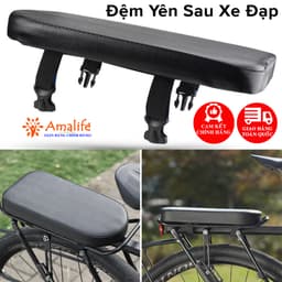 Thumbnail Đệm Lót Yên Sau Xe Đạp Thể Thao, Lót Yên Xe Đạp Phía Sau Bọc Da PU Chống Nước Chống Bụi Bẩn Chính Hãng Amalife 1
