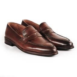 Thumbnail Giày Tây Lười Cao Cấp Classic Loafer - LF02 - Da Bò Ý Lót Trong Da Bò Mộc - Thương hiệu Be Classy 2