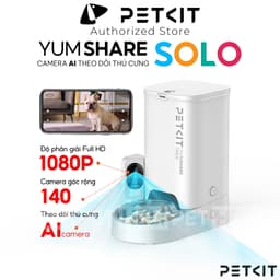 Thumbnail Máy Cho Ăn Tự Động Có Camera, Máy Nhả Hạt Cho Chó Mèo PETKIT Yumshare SOLO - Máy cho ăn thông minh PETKIT Solo 1