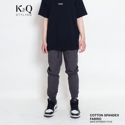 Thumbnail Quần jogger kaki co giãn 4 chiều KQSTYLING xám tiêu cao cấp 1