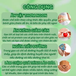 Thumbnail Bánh gạo lứt rong biển hữu cơ ONFOD ăn kiêng giảm cân cho người tiểu đường mẹ bầu eat clean 125g 24 cái 4