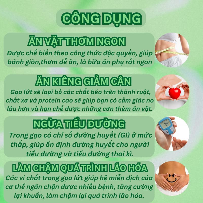 Ảnh Bánh gạo lứt rong biển hữu cơ ONFOD ăn kiêng giảm cân cho người tiểu đường mẹ bầu eat clean 125g 24 cái 4
