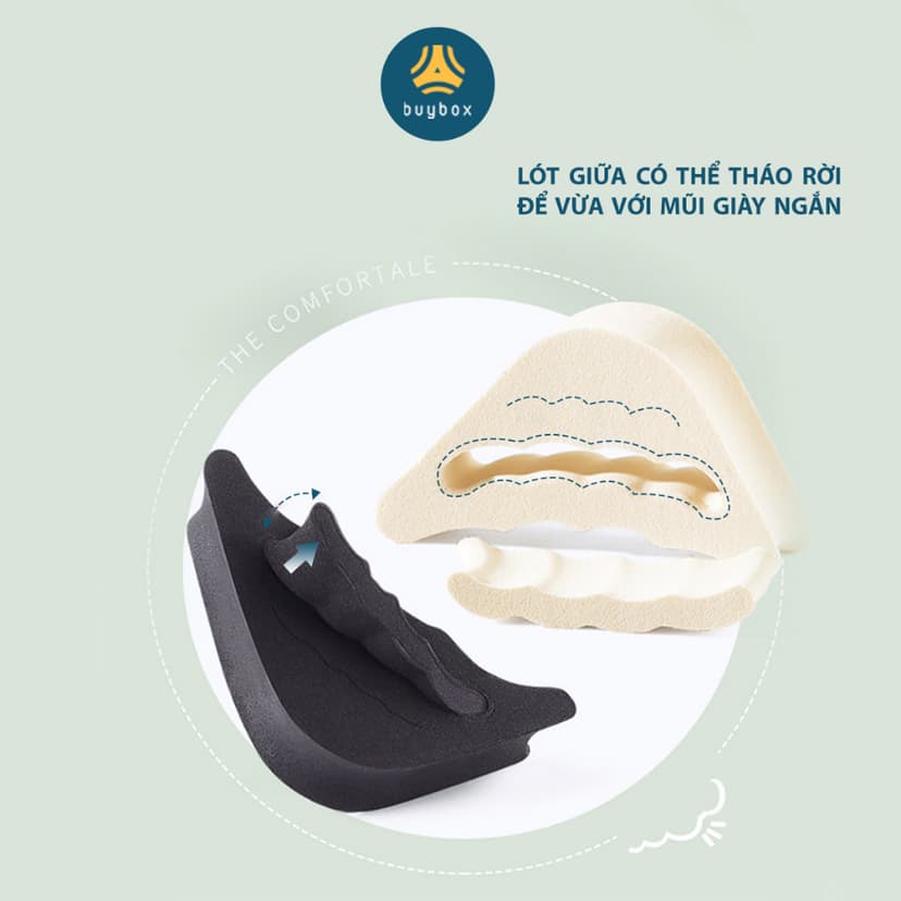 Ảnh Lót mũi giày cao gót cao su non đệm êm ngón chân - buybox - BBPK50 4