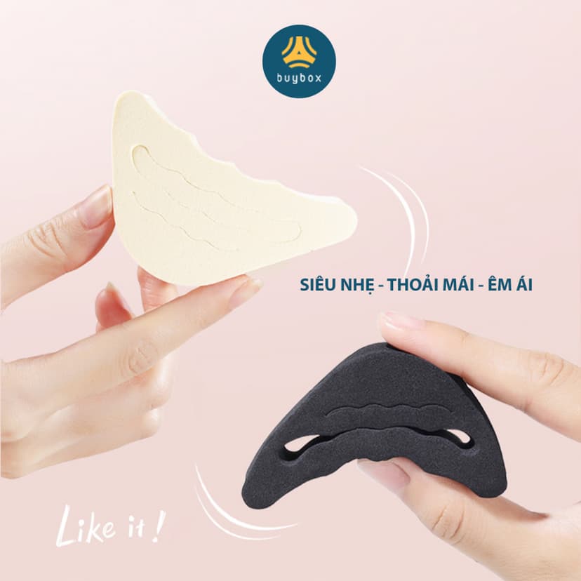 Ảnh 2 cặp miếng lót mũi giày nam cao su non đệm êm ngón chân - buybox - BBPK50 3
