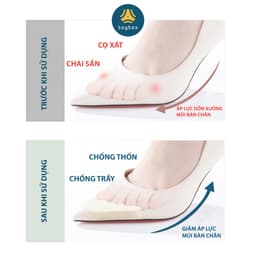 Thumbnail 2 cặp miếng lót mũi giày nam cao su non đệm êm ngón chân - buybox - BBPK50 4