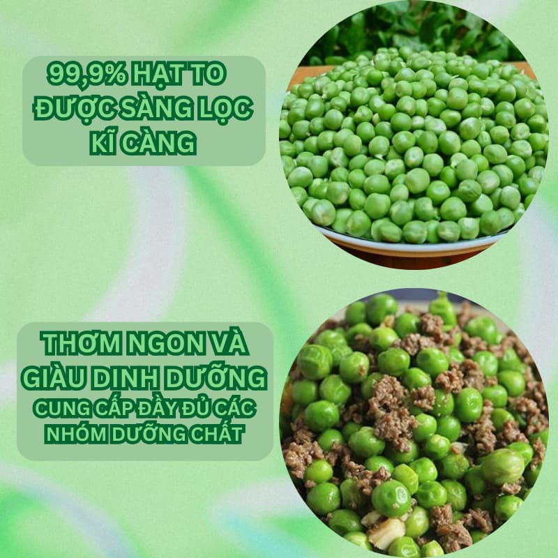 Ảnh Đậu hà lan hữu cơ nhập khẩu không biển đổi gen ONFOD giảm cân ăn kiêng tiểu đường mẹ bầu bé ăn dặm 4