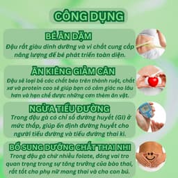 Thumbnail Đậu gà hữu cơ nhập khẩu mỹ không biển đổi gen ONFOD ăn kiêng giảm cân bé ăn dặm mẹ bầu tiểu đường 500g 2