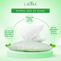 Thumbnail Combo 6 gói Khăn ướt vệ sinh vùng kín LAVIMA Protect 4.0 gói 10 khăn giúp vùng kín luôn sạch sẽ, khô thoáng 3