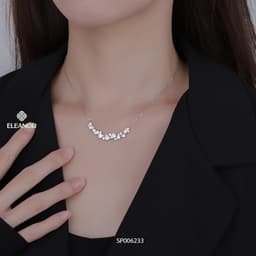 Thumbnail Dây chuyền nữ titan Eleanor Accessories thiết kế đính đá lấp lánh phụ kiện trang sức vòng cổ 6233 3