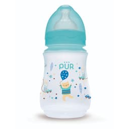 Thumbnail Bình sữa cổ rộng đáy bầu Pur 250ml (có sẵn núm M cho bé 3-6th) 1