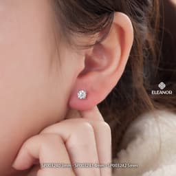 Thumbnail Bông tai nữ nụ đính đá chuôi bạc 925 Eleanor Accessories khuyên tai basic phụ kiện trang sức 3240 2