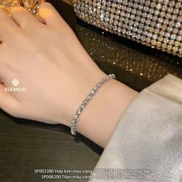 Thumbnail Vòng tay nữ dây rút Eleanor Accessories đính đá phong cách Hàn Quốc phụ kiện trang sức lắc tay 3380 2