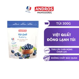 Thumbnail Việt Quất Đông Lạnh - Không chất bảo quản - Trái cây đông lạnh ANDROS IQF - 300g - [Chỉ giao HCM] 1