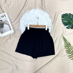 Thumbnail Quần đùi nữ mặc nhà - Quần đùi thun cotton cạp chun - LOZA QT7002 4