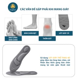 Thumbnail Lót giày thể thao 4D có gờ chống sốc giảm mỏi gang bàn chân - buybox - BBPK36 2