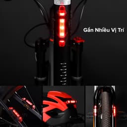 Thumbnail Đèn Xe Đạp Hậu LED Có Pin Sạc USB Gắn Sau Xe Thể Thao Cảnh Báo An Toàn Nhấp Nháy Chính Hãng Amalife 4