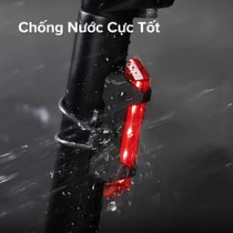 Thumbnail Đèn Báo Hiệu Gắn Đuôi Xe Đạp 5 Bóng LED 4 Chế Độ Sáng Có Pin Sạc USB Cảnh Báo An Toàn Chính Hãng Amalife 4