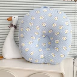 Thumbnail Gối chống trào ngược KidsWorld Bunny trần bông chống nôn trớ an toàn cho bé sơ sinh mềm mại không bí nóng lưng 1