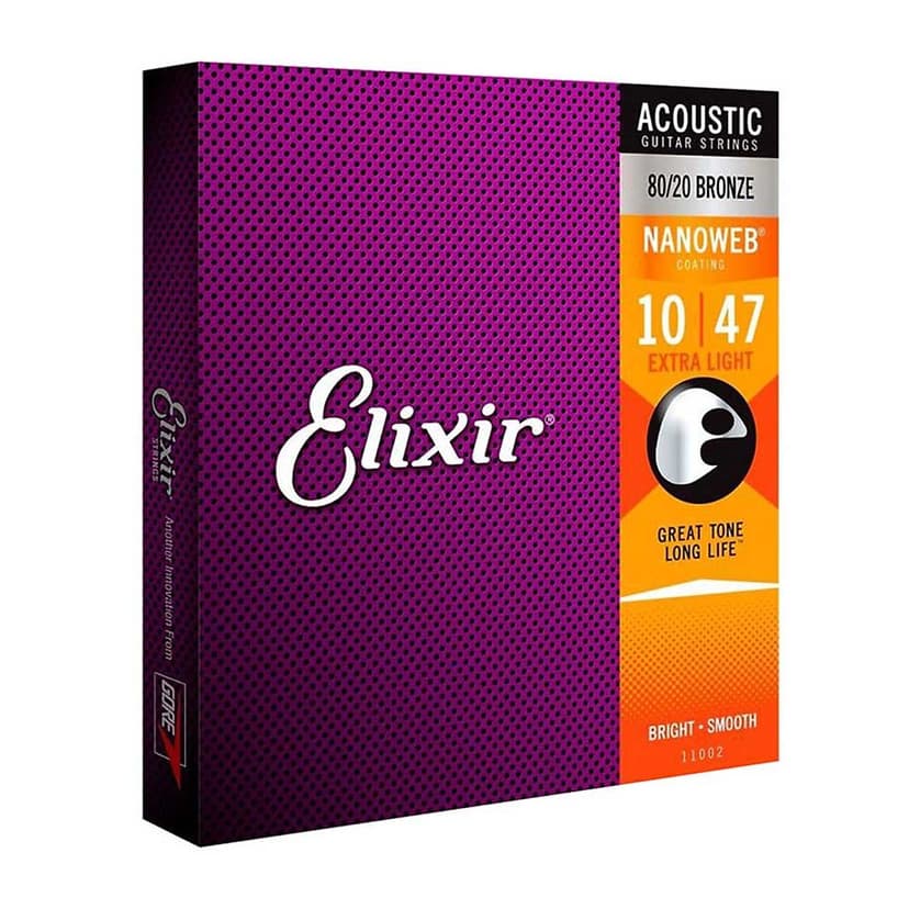 Ảnh Dây Đàn Guitar, dây thay thế cho đàn Acoustic Elixir NANOWEB® Extra Light, chất hợp kim chất lượng cao-Việt Thương Music 2