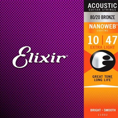 Ảnh Dây Đàn Guitar, dây thay thế cho đàn Acoustic Elixir NANOWEB® Extra Light, chất hợp kim chất lượng cao-Việt Thương Music 3