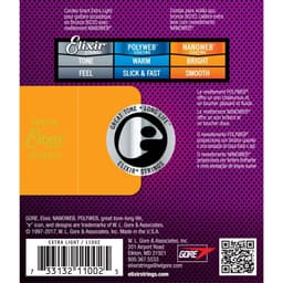 Thumbnail Dây Đàn Guitar, dây thay thế cho đàn Acoustic Elixir NANOWEB® Extra Light, chất hợp kim chất lượng cao-Việt Thương Music 4