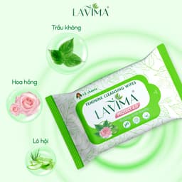 Thumbnail Khăn ướt vệ sinh vùng kín LAVIMA Protect 4.0 gói 10 miếng giúp vùng kín luôn sạch sẽ, khô thoáng 1