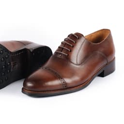 Thumbnail Giày Tây Cao Cấp CHARLES CAPTOE OXFORD - OF02 - Da Bò Ý Lót Trong Da Bò Mộc - Thương hiệu Be Classy 4