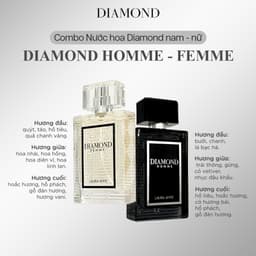 Thumbnail Nước hoa Nam Nữ Laura Anne Diamond Homme - Femme 45ml 1
