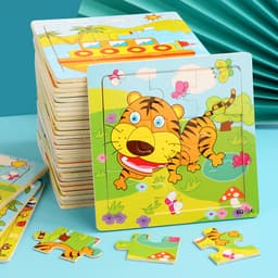 Thumbnail Tranh ghép hình Việt Hà 9 mảnh in hình ngộ nghĩnh cho bé kích thước 15cm x 15 cm 1