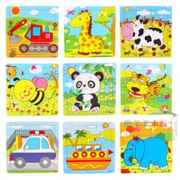 Thumbnail Tranh ghép hình Việt Hà 9 mảnh in hình ngộ nghĩnh cho bé kích thước 15cm x 15 cm 2