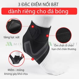 Thumbnail Băng Quấn Bảo Vệ Cổ Chân Đá Bóng Aolikes Đai Cuốn Bảo Vệ Mắt Cá Chân, Chống Lật Cổ Chân, Bong Gân 2