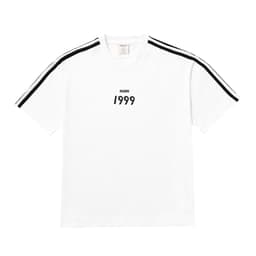 Thumbnail Áo thun Form rộng NOAM Triple Stripes Unisex 100% Cotton - Màu đen/trắng/xanh 2