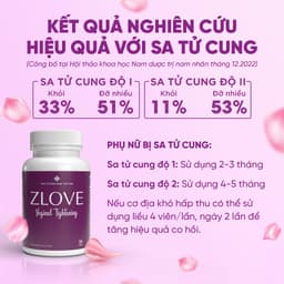 Thumbnail Viên uống Zlove cân bằng nội tiết tố nữ, se khít vùng kín, giảm khô hạn ( hộp 50 viên ) 4