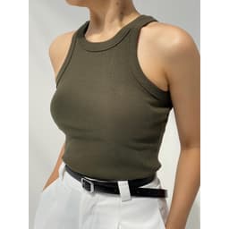 Thumbnail Áo ba lỗ nữ idée cổ tròn vải thun cotton tăm 2