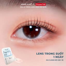 Thumbnail Lens 1 ngày trong suốt Angel Eyes cho mắt nhạy cảm, kính áp tròng hàng ngày trong suốt có độ cận từ 1 đến 8 độ 1