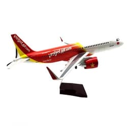Thumbnail Mô hình máy bay Vietjet Air 47 cm có đèn led bánh xe cao cấp 2