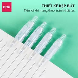 Thumbnail Bút Gel Bút Bi Nước Deli A057B Mực Màu Đen Xanh Đỏ Chính Hãng Bút Mực Gel Ngòi 0.5mm Học Sinh Sinh Viên 4