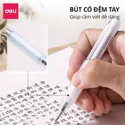 Thumbnail Bút Gel Bút Bi Nước Deli A057B Mực Màu Đen Xanh Đỏ Chính Hãng Bút Mực Gel Ngòi 0.5mm Học Sinh Sinh Viên 3