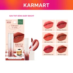 Thumbnail Son Tint Bóng Baifern Căng Bóng Không Bết Dính Baby Bright Sweet Cafe Shiny Tint 6 Colors 2.8g 1