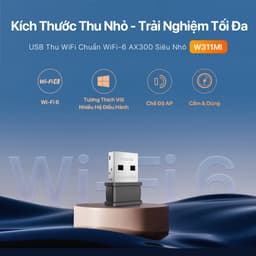 Thumbnail Bộ Chuyển Đổi USB WiFi Tenda W311MI AX300Mbps- Hàng Chính Hãng 2