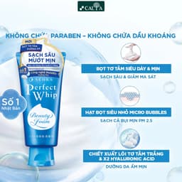 Thumbnail Sữa Rửa Mặt Senka Dưỡng Trắng, Chống Lão Hóa, Ngừa Mụn - Senka Perfect Whip Beauty Foam 100g/120g 4