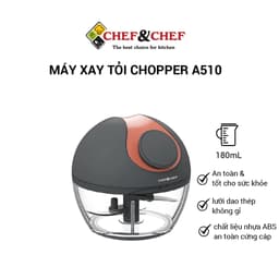 Thumbnail Dụng Cụ Xay Tỏi Ớt CHEF&CHEF A510 180ml – Lưỡi Dao Sắc Bén, Xay Nhanh & Tiện Lợi 2