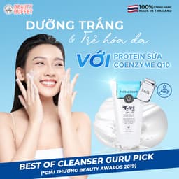 Thumbnail Combo Sữa rửa mặt tạo bọt dưỡng trắng Beauty Buffet Scentio Milk Plus Whitening Q10 Facial Foam 100ml 3