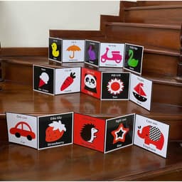 Thumbnail Sách - Flash Card Kích Thích Thị Giác cho trẻ sơ sinh - bản Zic Zắc 40 hình, kích thước 21cm x 21cm. 4