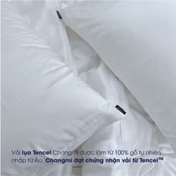 Thumbnail Vỏ Gối Ôm lụa Cotton Tencel trắng trơn 100% tự nhiên Changmi Bedding - 40 x 110 cm (1 chiếc) 1