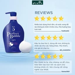 Thumbnail Sữa Tắm Senka Tạo Bọt Dưỡng Ẩm Mịn Mượt, Hương Hoa Thơm Mát - Senka Perfect Bubble 500ml 1