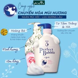 Thumbnail Sữa Tắm Senka Tạo Bọt Dưỡng Ẩm Mịn Mượt, Hương Hoa Thơm Mát - Senka Perfect Bubble 500ml 3